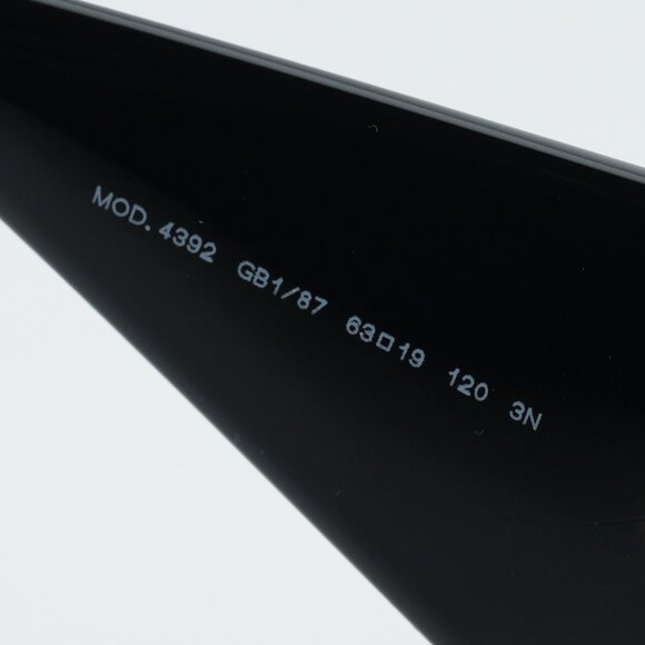 Versace VE4392 GB1/87 Sunglasses Black Oval Frame, Grey Lenses - Picture 3 of 9